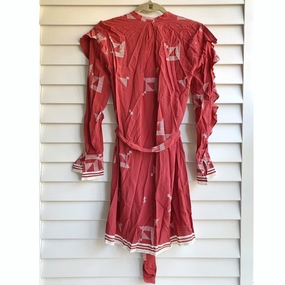 Joie Licia Ruffle Trimmed Printed Mini Dress - Picture 7 of 14